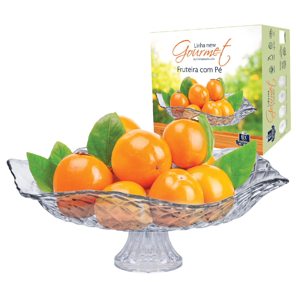 Fruteira Saladeira De Vidro Fruteira De Vidro Porta Salada De Mesa Saladeira Com Pé Suporte Fruta