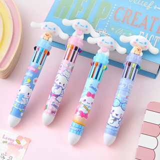 1PC Caneta Cinnamoroll 10 Cores em 0,5mm Esferográfica Colorida Cinnamoroll Fofa Material Escolar Papelaria em Oferta na Shopee