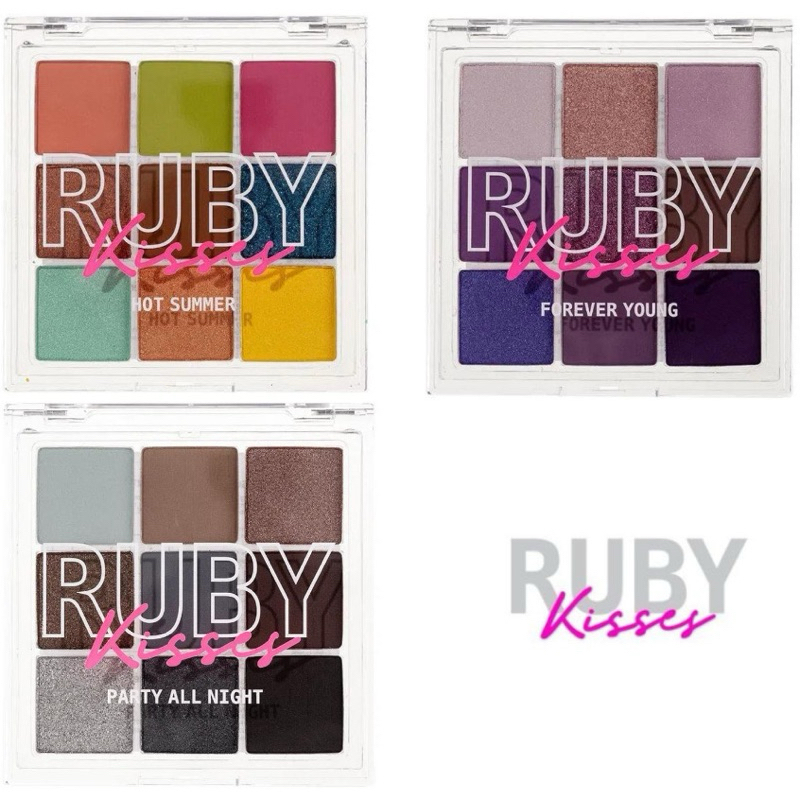 Paleta de Sombras 9 Cores Memories Collection RK Ruby Kisses