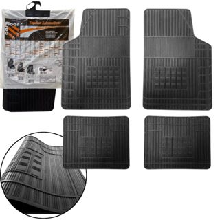 TAPETE UNIVERSAL CARFLOOR DE BORRACHA 04 PECAS  - QUALIDADE BORCOL em Oferta na Shopee