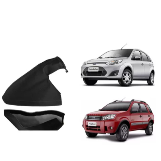 Coifa Freio De Mão Preta Fiesta 2002 a 2014 E Ecosport 2004 a 2014 Universal SEM BASE