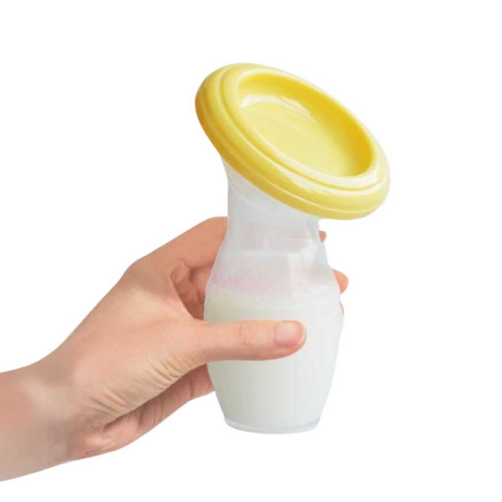 Bomba Extrator de Leite Materno Com Tampa de Armazenamento Coletor Confortável em Silicone