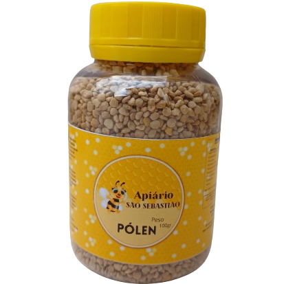 Pólen Apícula Selecionado Desidratado 100g Apiário São Sebastião.