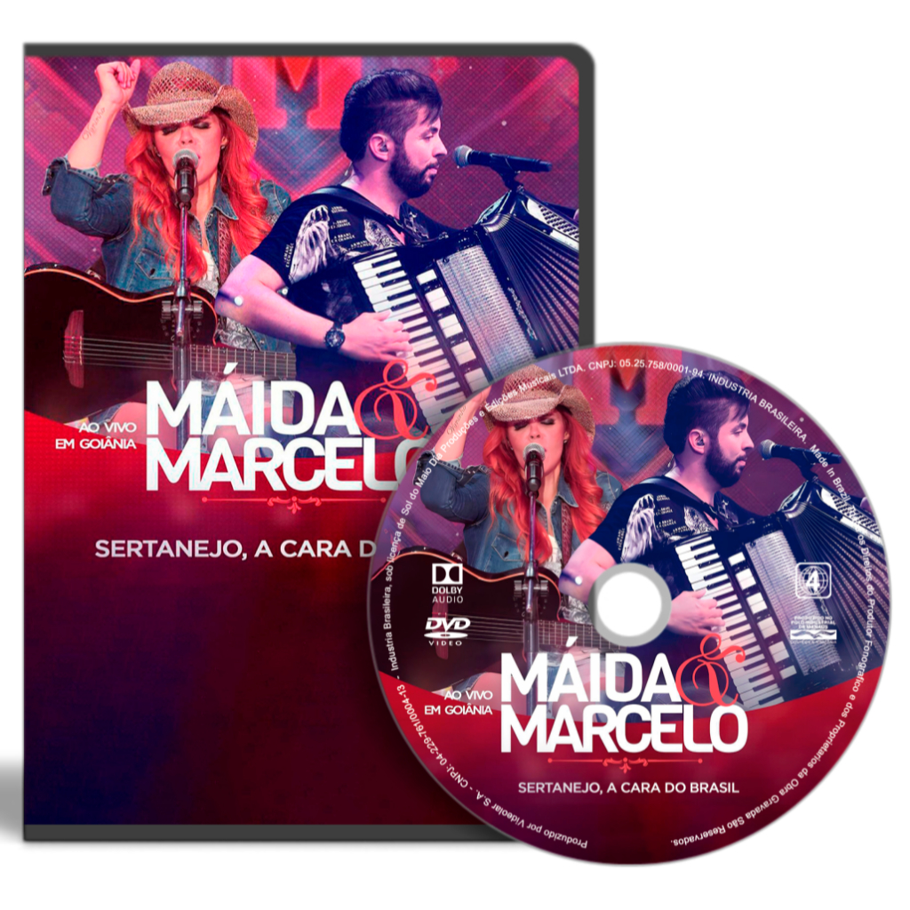 DVD - Máida & Marcelo Sertanejo, a Cara do Brasil Ao Vivo em Goiânia