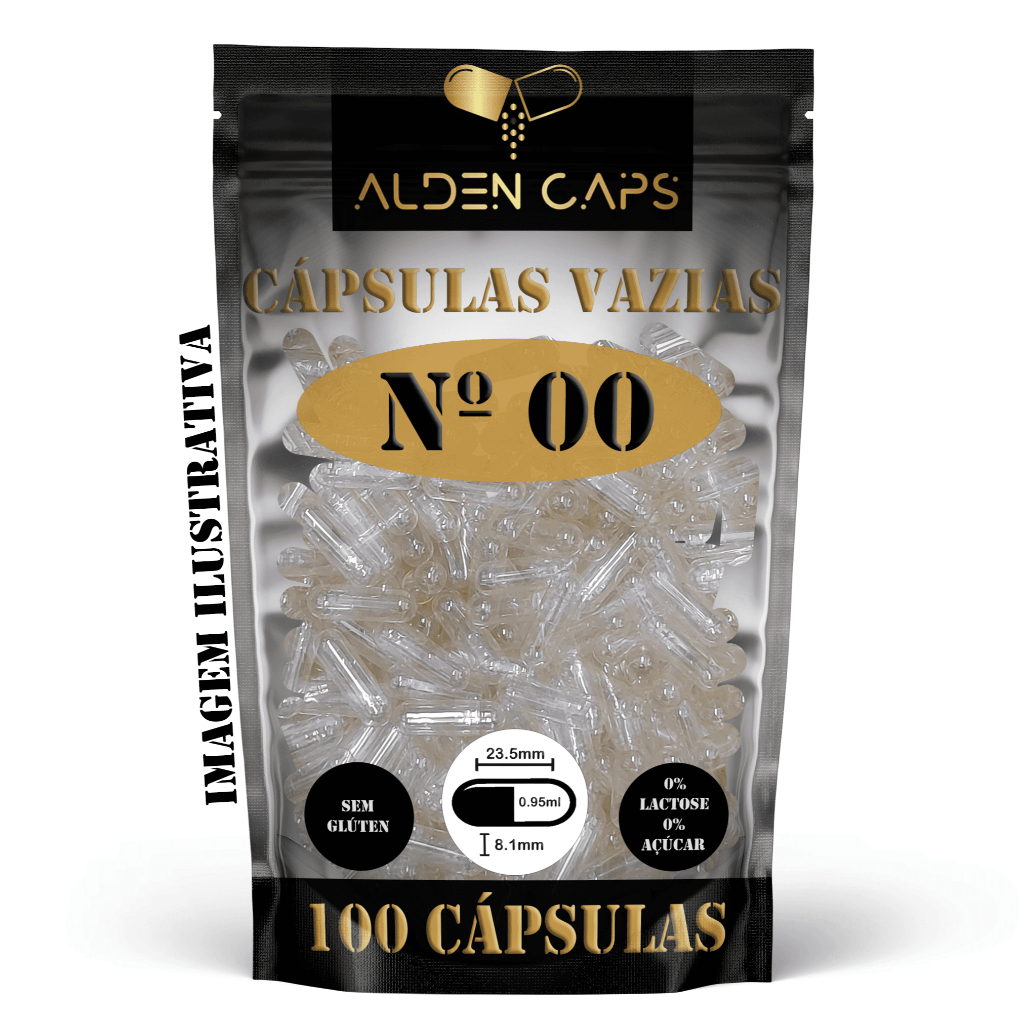 100 Cápsulas Vazias de Gelatina Incolor Nº 00 (1.000mg) em Oferta na Shopee
