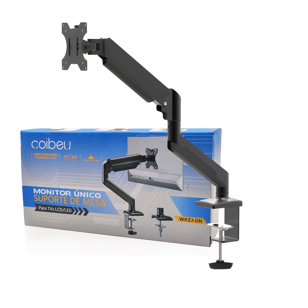 COIBEU Suporte De Mesa Para Tv/monitor De 14 Até 32 Preto  Capacidade de carga 10KG em Oferta na Shopee