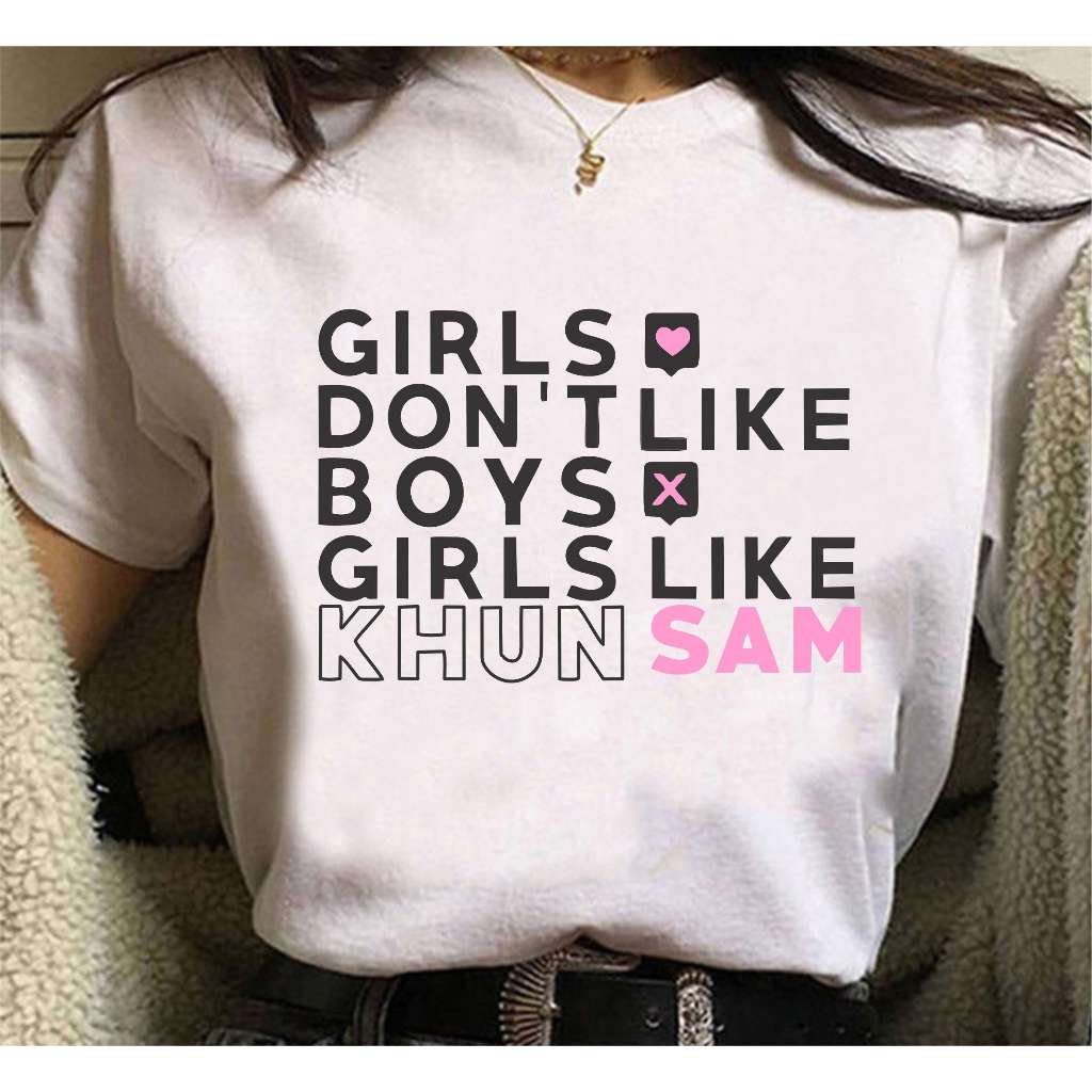 Camiseta Gap Series Girls Dont Like Boys Girls Like Khun Sam Aesthetic Unissex