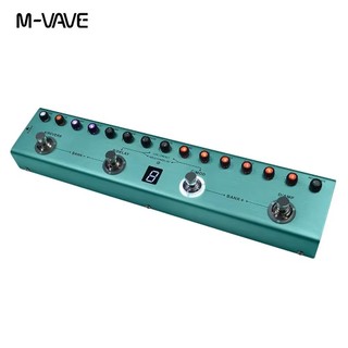 Pedal multiefeitos para guitarra M-VAVE Tank-G 36 predefinições 9 slots de pré-amplificador 8 slots de cabine