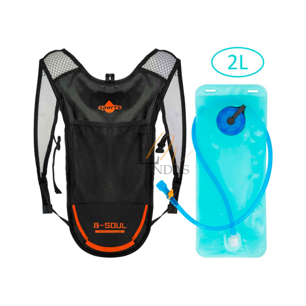 Bike Hidratação Mochila Ciclismo + Refil 2 Litros Bolsa De Água Impermeável Pedal E Caminhada em Oferta na Shopee
