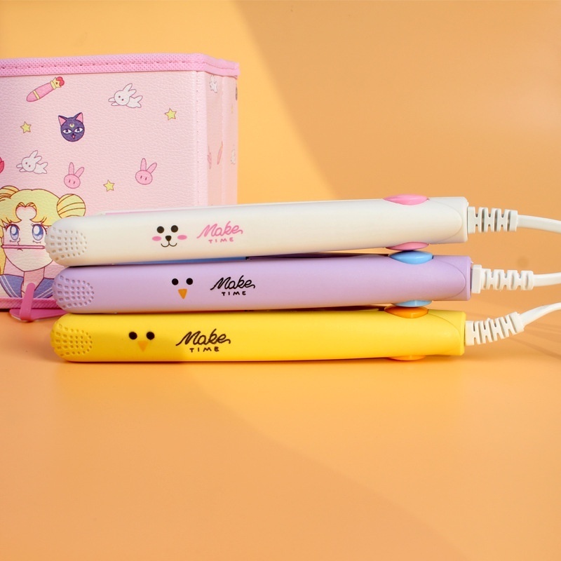 Mini Chapinha Prancha De Bolsa Portátil Cabelo Bivolt Estojo