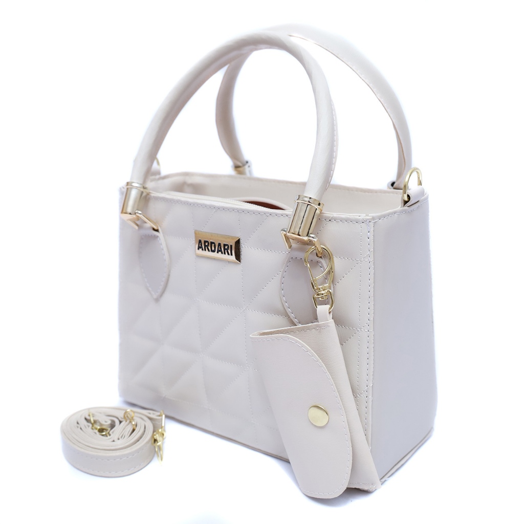 Bolsa feminina transversal media mais chaveiro porta cartão