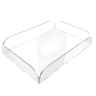 Bandeja em Acrilico Transparente Cristal - Diversos Tamanhos - Acrílico 100% Puro em Oferta na Shopee