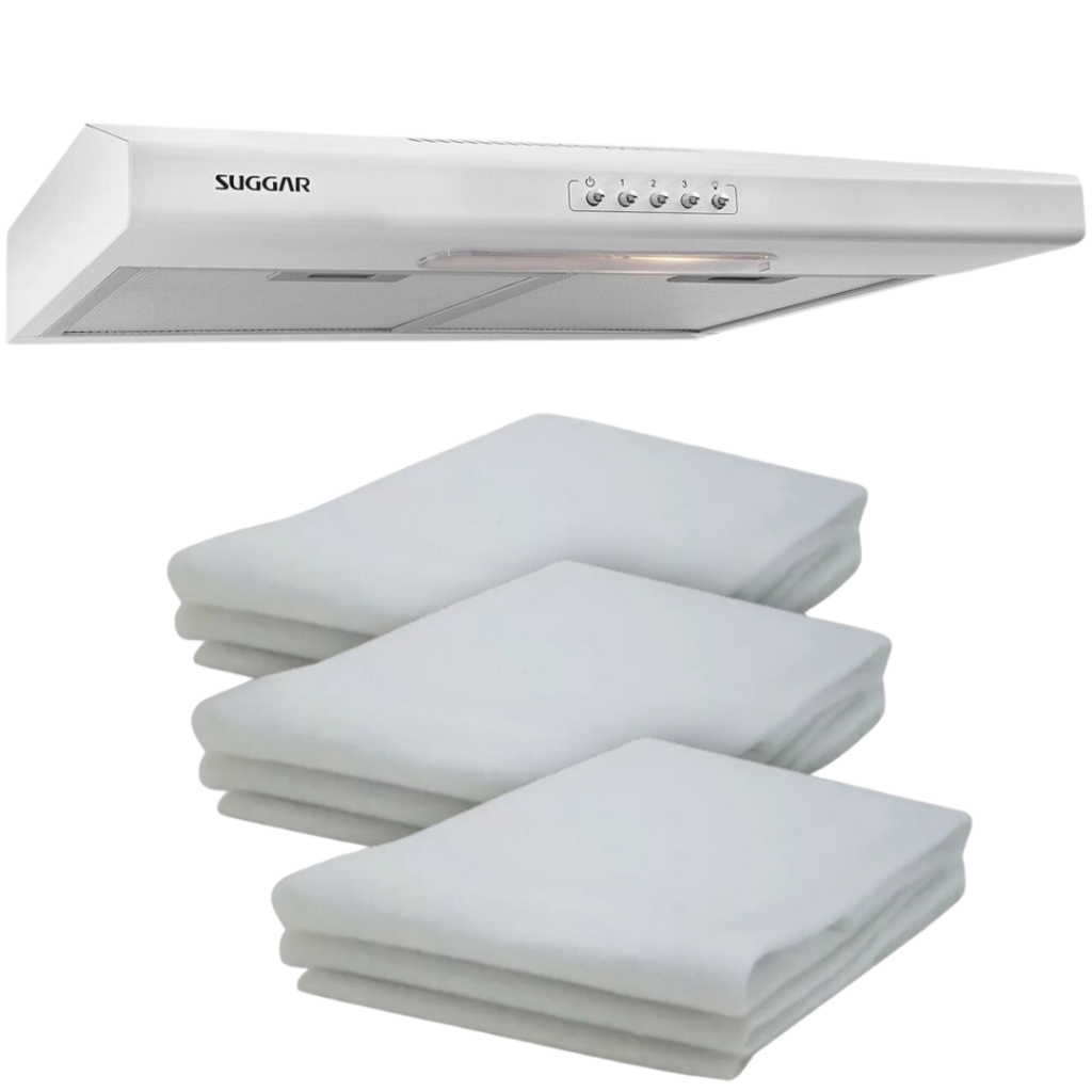 5 Filtros Manta P/ Coifa Exaustor Depurador Colormaq Suggar Branco