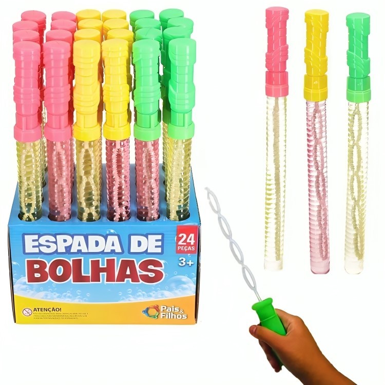 Bolha Bolinha de Sabão Formato Espada 36cm Várias Cores em Oferta na Shopee