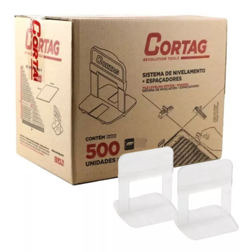 Espaçador Nivelador Cortag 4,0 Mm C/ 500 Peças Transparente em Oferta na Shopee