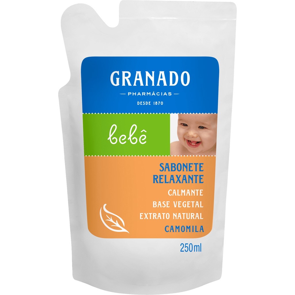 Refil Sabonete Glicerina Líquido Granado Bebê Camomila 250ml