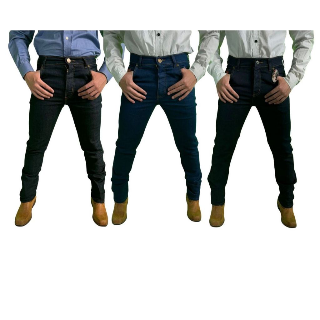 Calça Jeans Country Masculina Premium Peão Rodeio Kit 3 Unidades