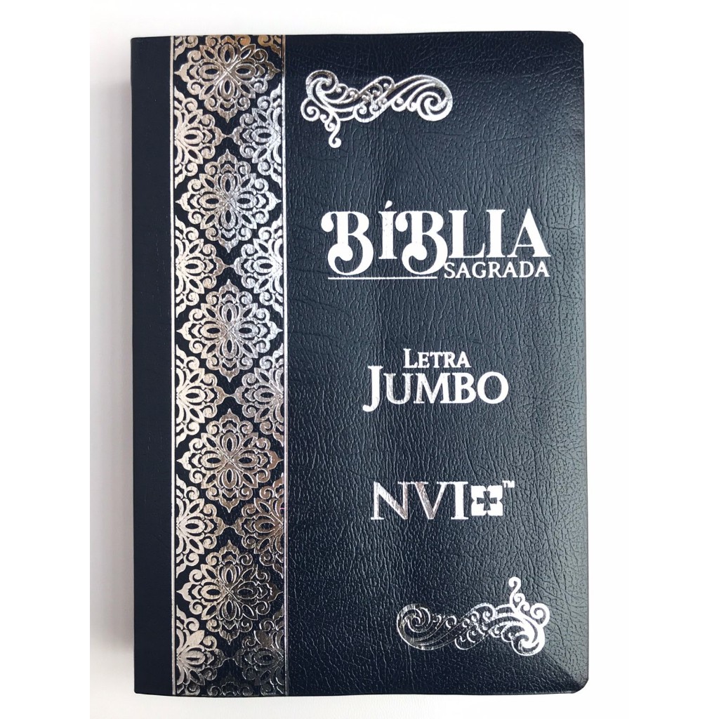 Bíblia Sagrada Letra Jumbo NVI Capa Dura CoverBook Azul - Books & Magazines