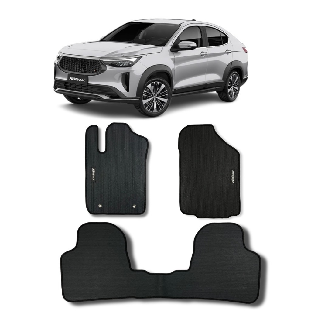 TAPETE CARRO FIAT FASTBACK EMBORRACHADO TRASEIRO INTEIRIÇO