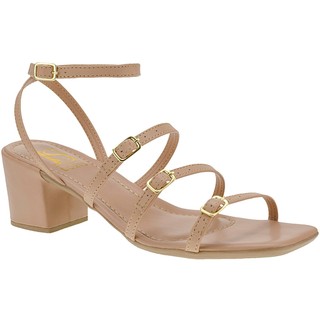Sandália Feminina com Fivelas Ajustavel com Conforto Salto Bloco Moderno 030-200 em Oferta na Shopee