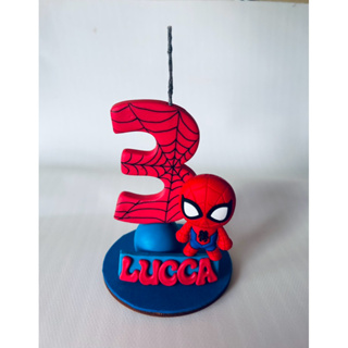Vela de Aniversário Homem Aranha Baby/ Homem Aranha Menino/ Homem Aranha Verso em Oferta na Shopee