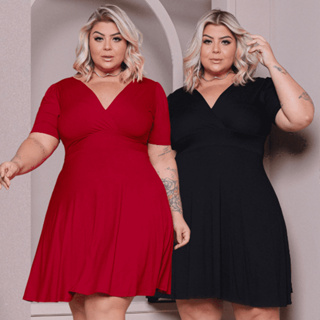 Vestido Gestante Plus size Rodado Moda Evangelica Evasê Godê Elegante em Oferta na Shopee