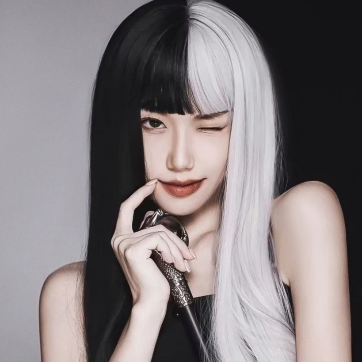 Peruca Cabelo Curto, Ondulado e Comprido Cosplay Personagens Preto e Branco - Diversos Modelos