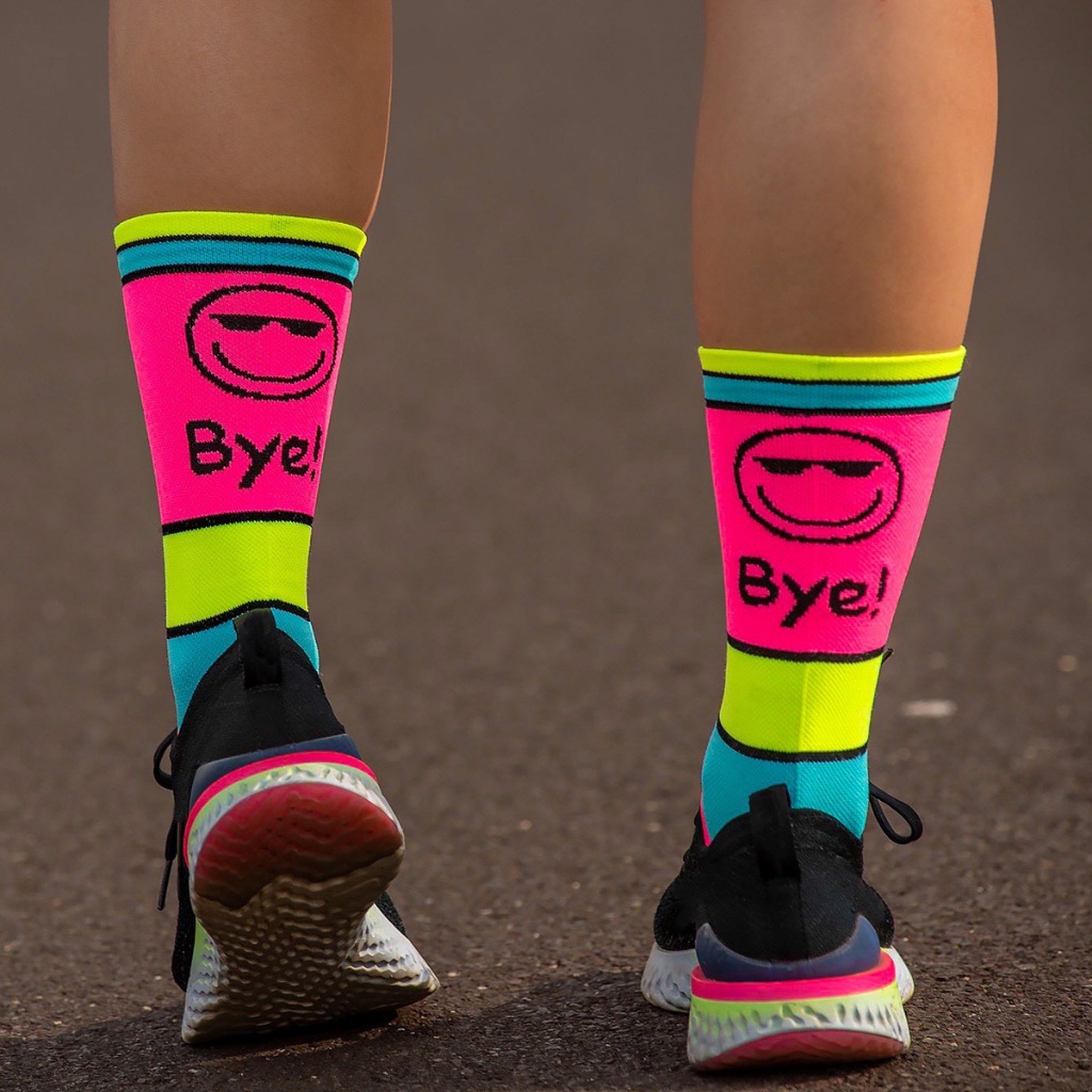 Meia Ciclismo Com 01 Pares Corrida Crossfit Speed Bike Academia Feminina em Oferta na Shopee