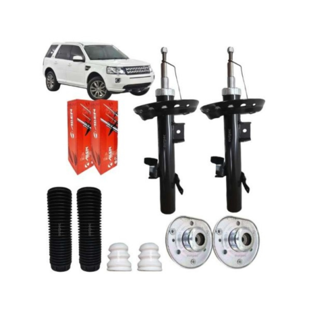 Par Amortecedor Land Rover Freelander 2 2006 2007 2008 2009 2010 2011 2012 + Kit Coxim Dianteiro em Oferta na Shopee