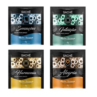 KIT 4 Unidades SACHES PERFUMADOS FRAGRÂNCIA INTUIÇÃO QUIM AROMA em Oferta na Shopee
