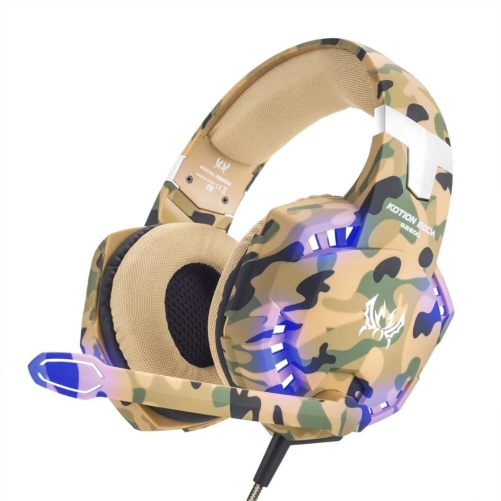 Headset fone gamer camuflado P2/USB Pc\ps3\ps4\Xbox one\switch\mobile phone