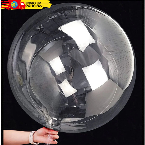 10 Balão Bubble Transparente Bobo 5" 10" 18" 24" 36" Polegadas Balloon Cake em Oferta na Shopee