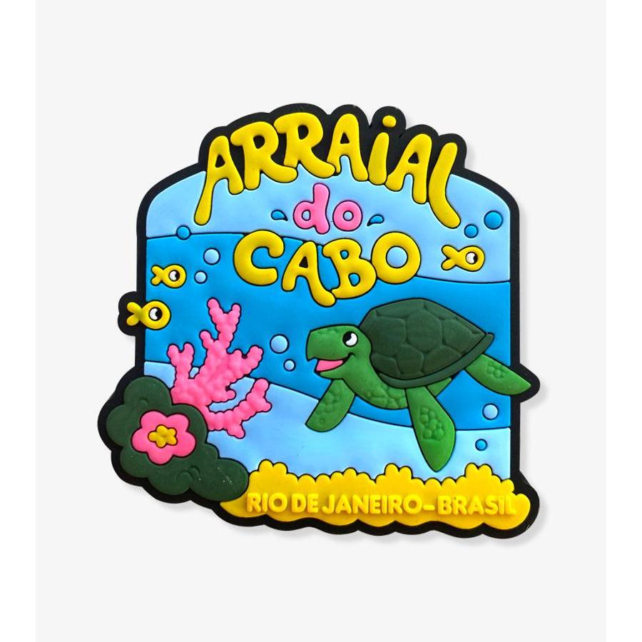Ímã Arraial Do Cabo RJ Oceano Tartaruga – Ímã de Geladeira em Oferta na Shopee