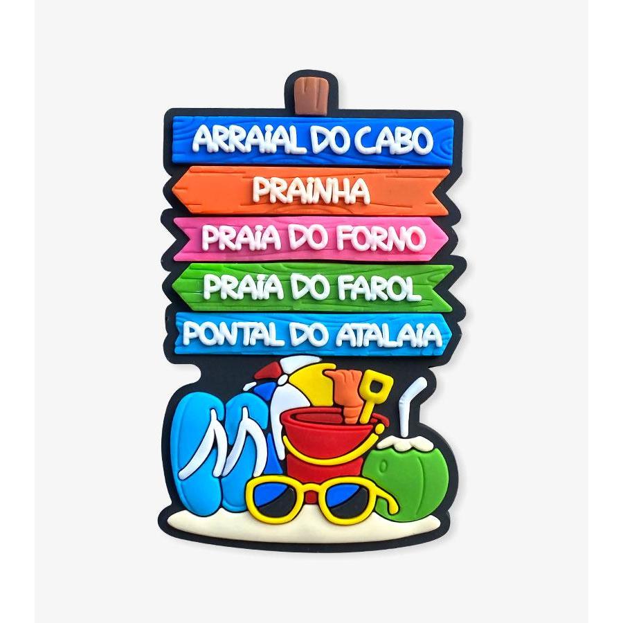 Ímã Arraial Do Cabo RJ Plaquinha 2 – Ímã de Geladeira