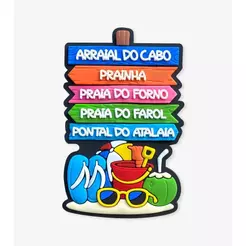Ímã Arraial Do Cabo RJ Plaquinha 2 – Ímã de Geladeira