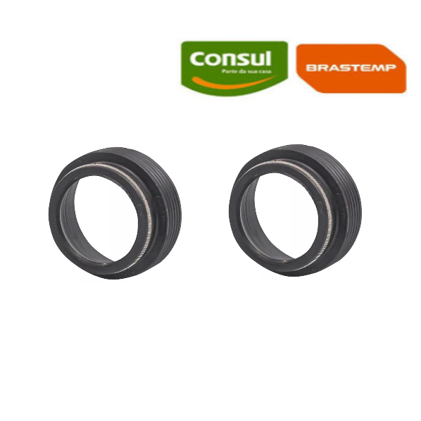 KIT 2 Retentor Caixa Plastica Engrenagem Brastemp/ Consul /mondial Compatível