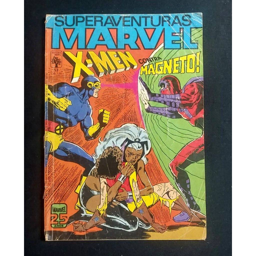Revista em quadrinhos HQ Marvel Superaventuras X-Men n. 53 Abril Comics 1986