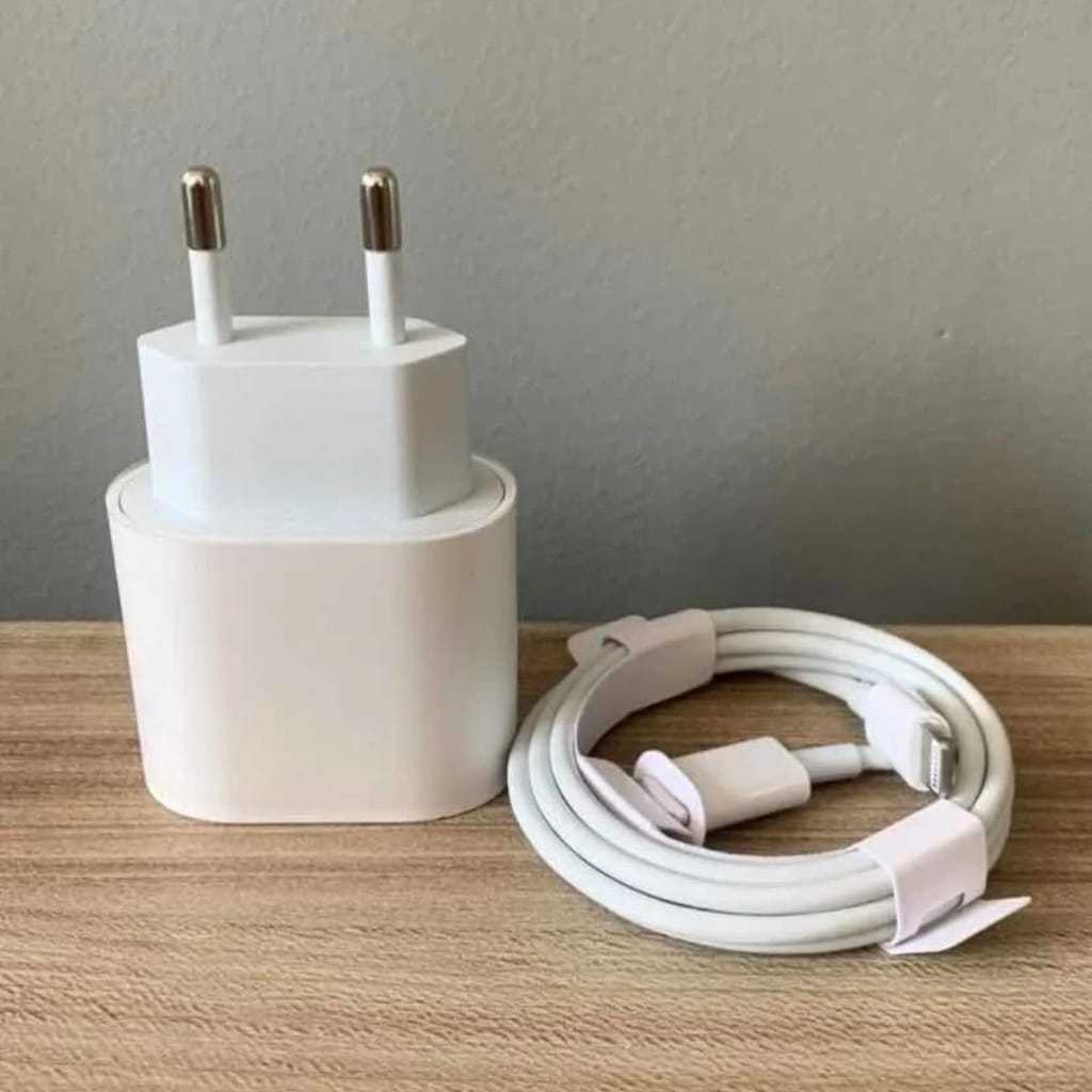 Kit Carregador iPhone Turbo Tipo-C 20W + Cabo Lightining para IPhone Carga rápida