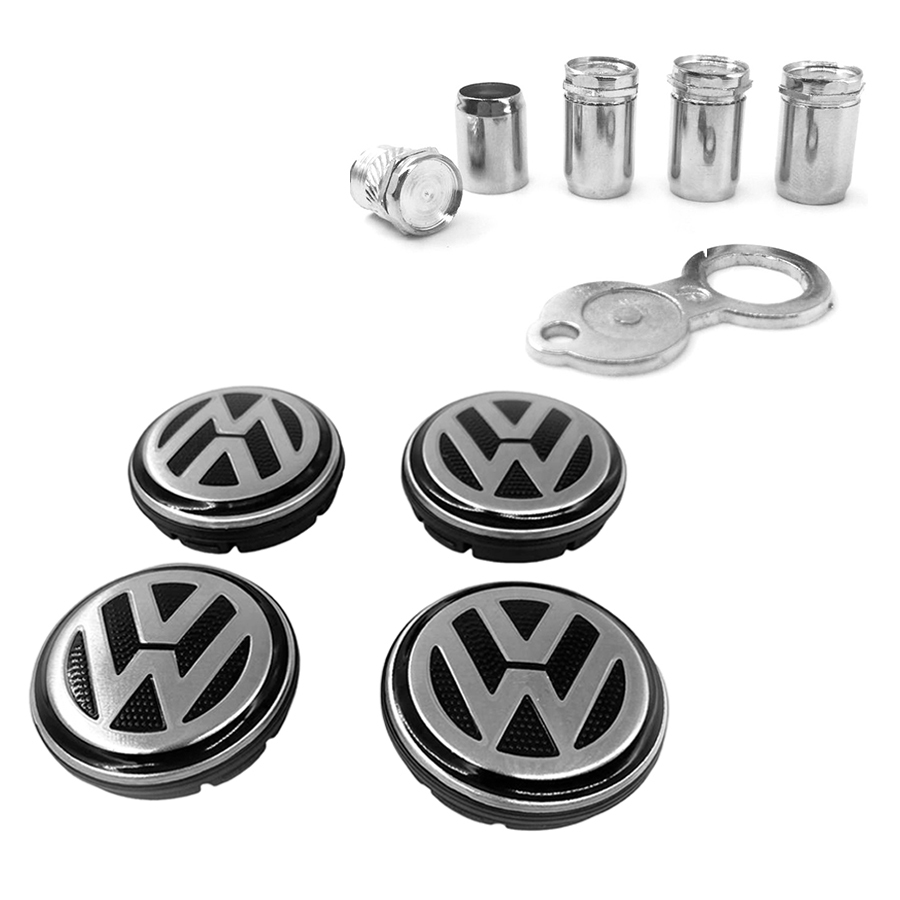 Kit Calota Centro De Roda Vw Fox 2012 / 2017 + Tampa Bico Imperdível