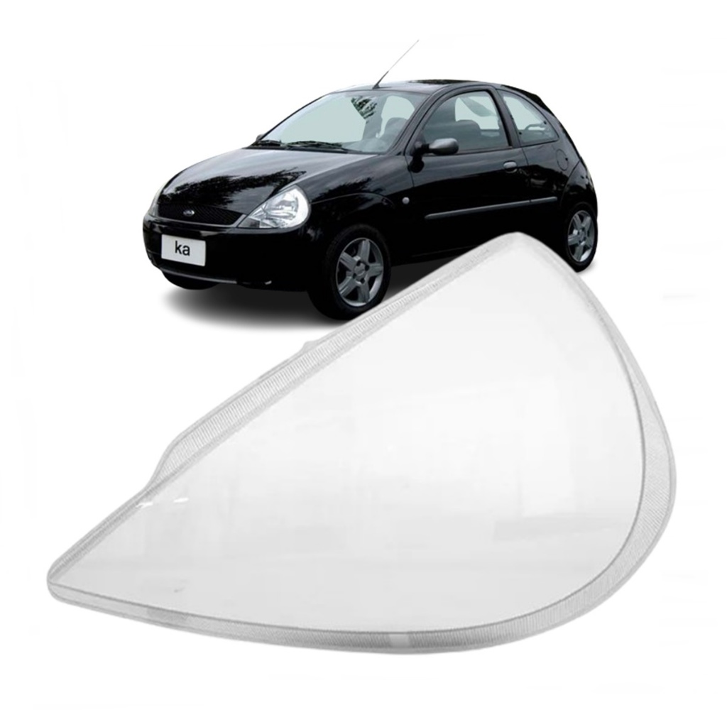 Lente Farol Acrílico Ford Ka 1997 / 2007 Pisca Cristal