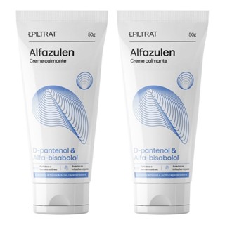 Kit 2 Creme Alfazulen Calmante Pós-Depilatório Corporal e Facial Labotrat 50g em Oferta na Shopee