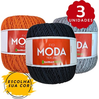 Kit 3 Unidades Linha Fio Moda Barbantextil (Mesma espessura Anne) n°2 - 500m Escolha Cores no Chat em Oferta na Shopee