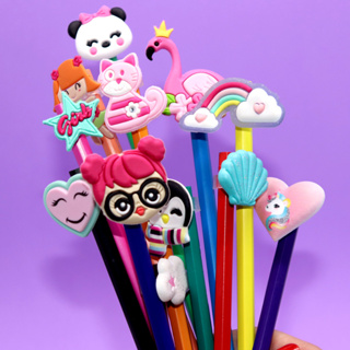 PONTEIRA PARA CANETAS / LAPIS / CANUDO / VARIADOS FEMININO - MASCULINO / KIT 12 PEÇAS em Oferta na Shopee