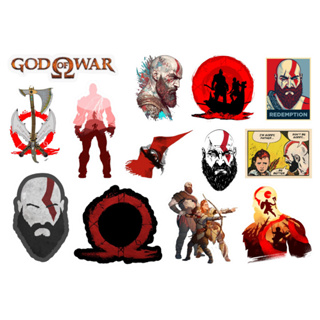 GOD OF WAR - CARTELA DE ADESIVOS (sem recorte, com recorte ou a prova d'água) em Oferta na Shopee
