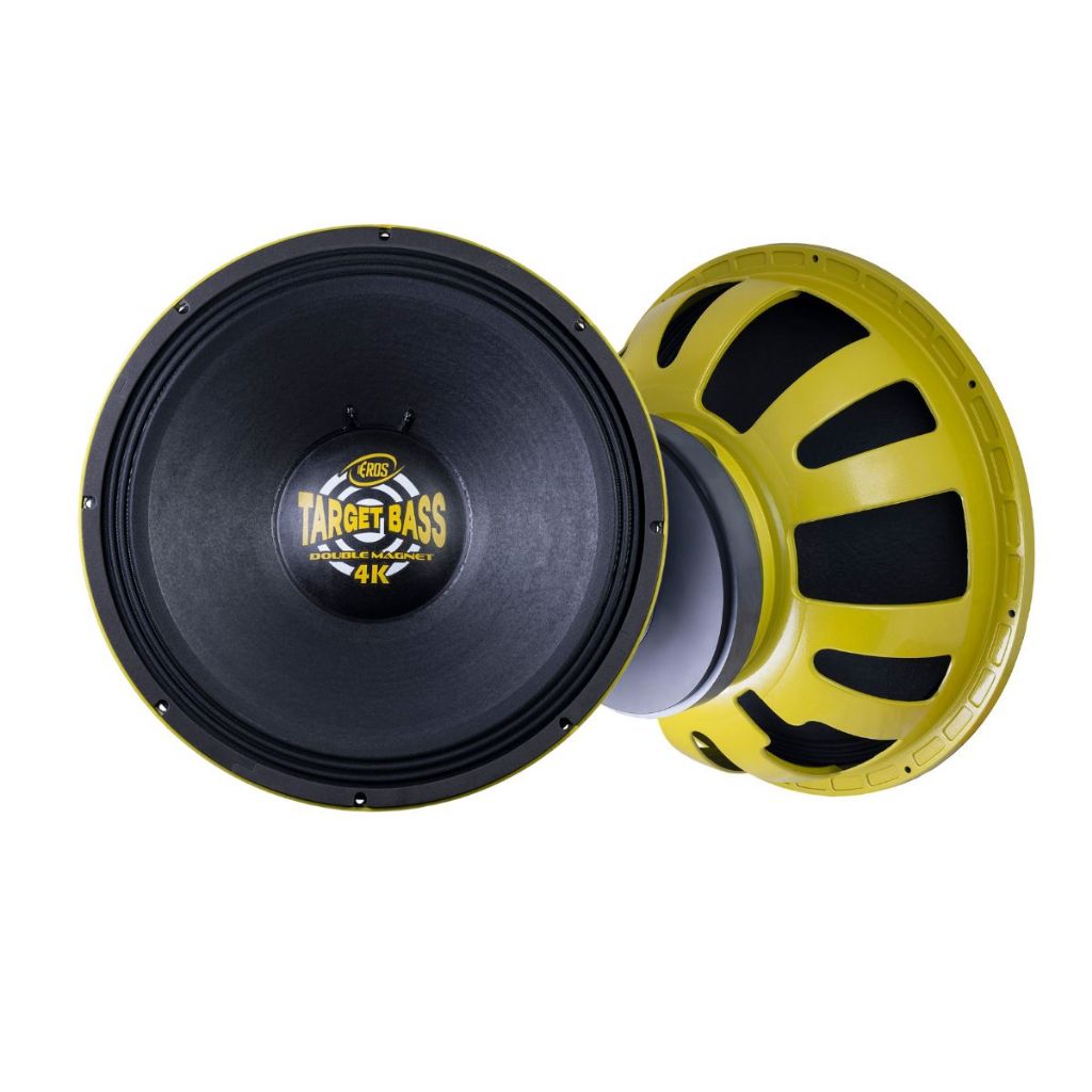Alto Falante Woofer 18 Pol Eros E-18 Target Bass 4k 2000 Rms Amarelo em Oferta na Shopee