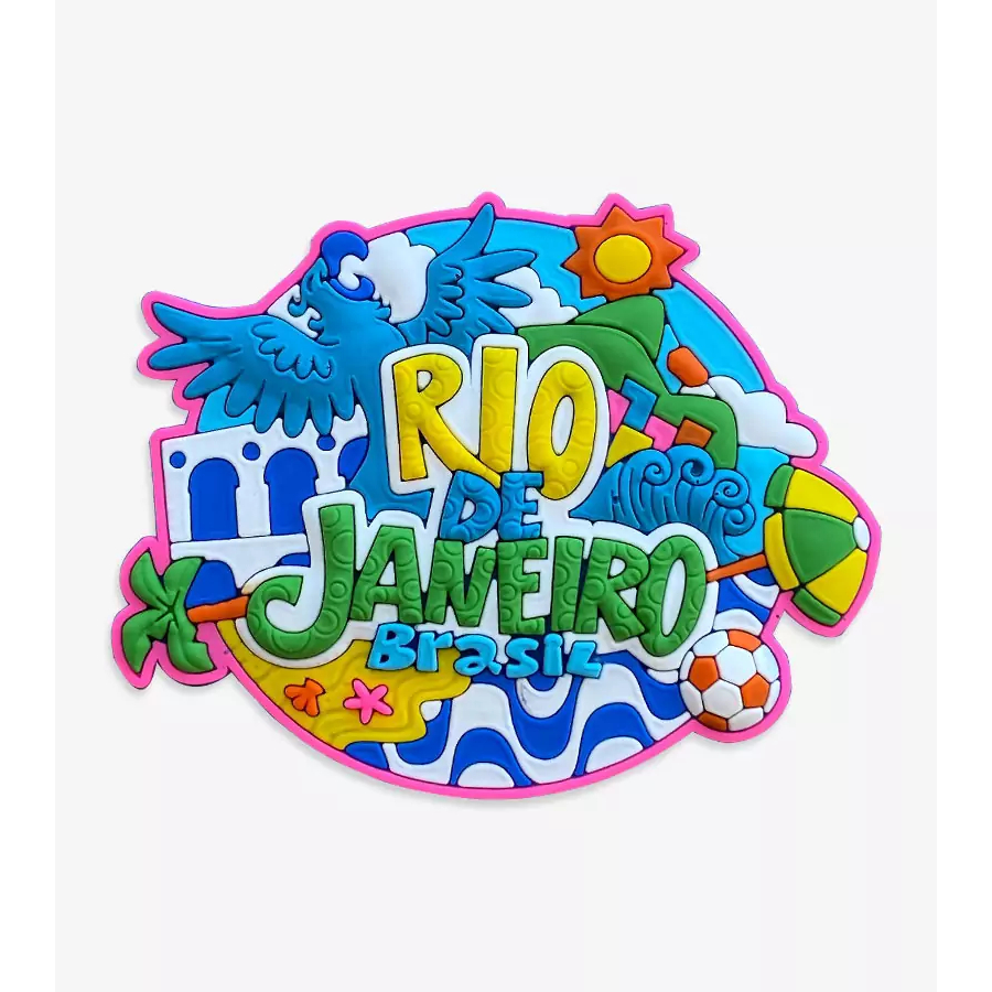 Ímã Rio De Janeiro RJ Arara Feliz Oval – Ímã de Geladeira em Oferta na Shopee