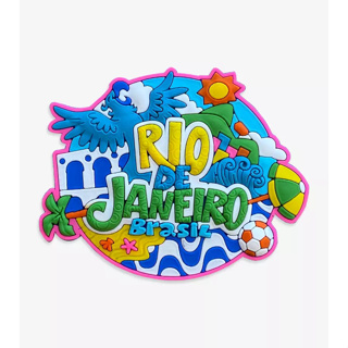 Ímã Rio De Janeiro RJ Arara Feliz Oval – Ímã de Geladeira em Oferta na Shopee