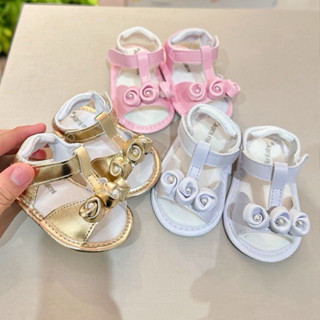 Sandália Para Bebê Menina Batismo Maria Confortável 3 Rosas Lançamento Mundo Mini Baby em Oferta na Shopee