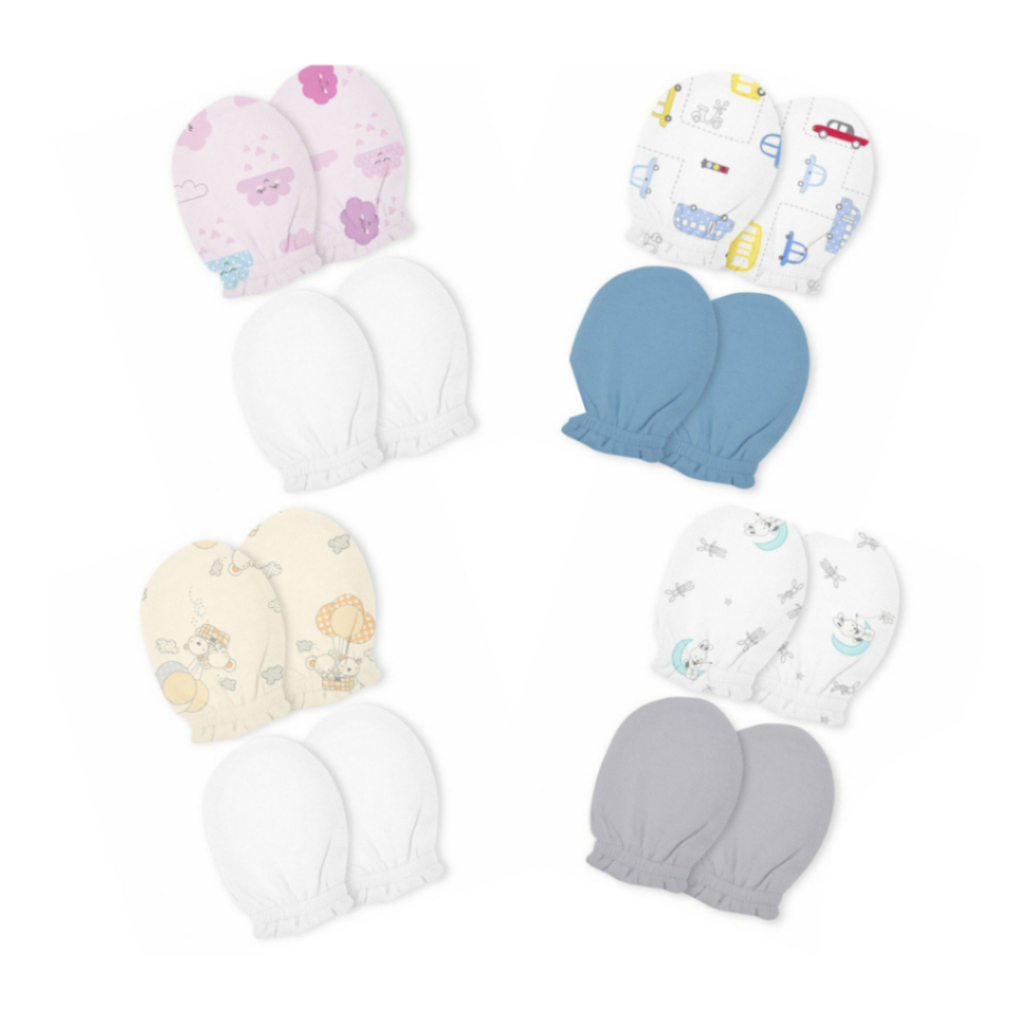 Kit Luvas Para Bebê Papi Malhas