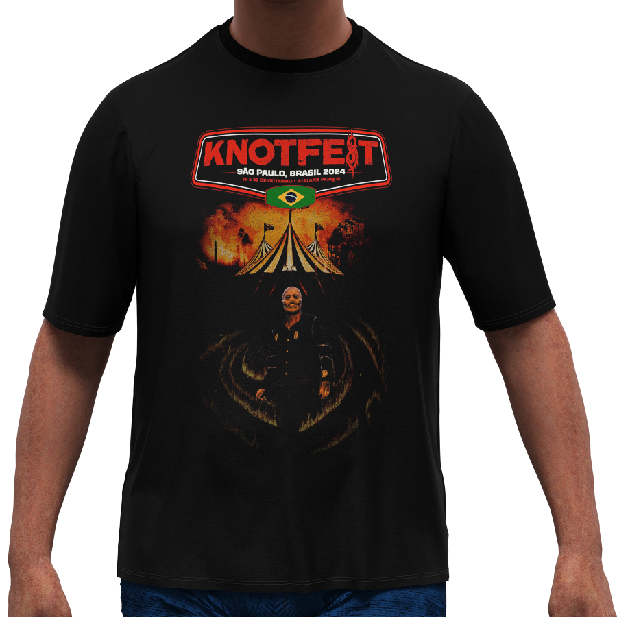 Camiseta KnotFest com a Sua Ideia Camisa Banda Personalizada sua Foto Blusa Mod  Banda Rock Raridade KNF 8055